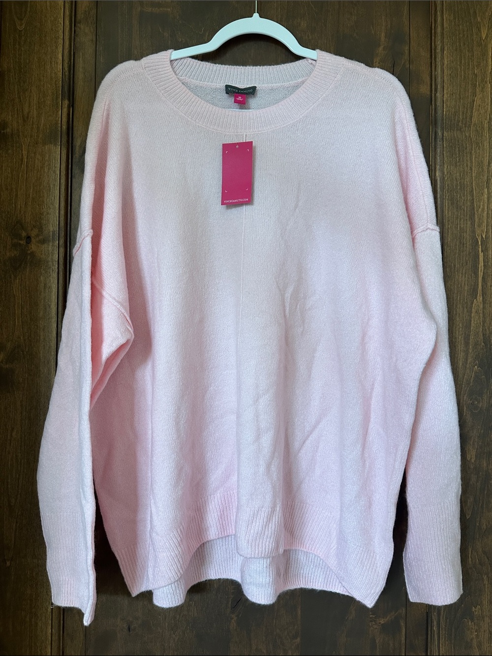 Vince Camuto Light Pink Crewneck Sweater
